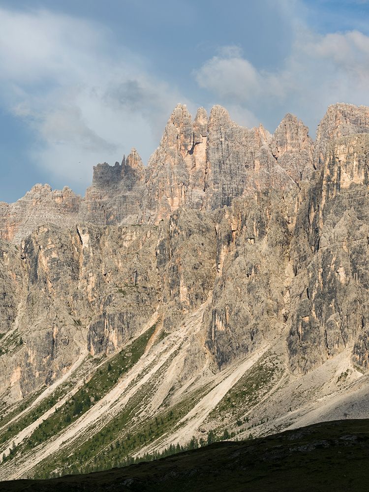 The Dolomites at Passo Giau-view of Croda da Lago